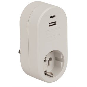 Jackson Inbound USB A & C Travel Adaptor For Australia and NZ