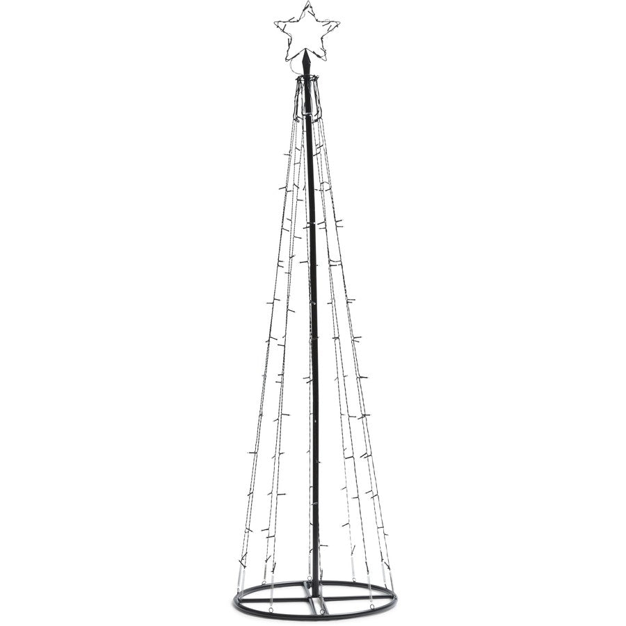 Mirabella Christmas 1.8m 140 LED Genio Colour Wheel Metal Tree Dome