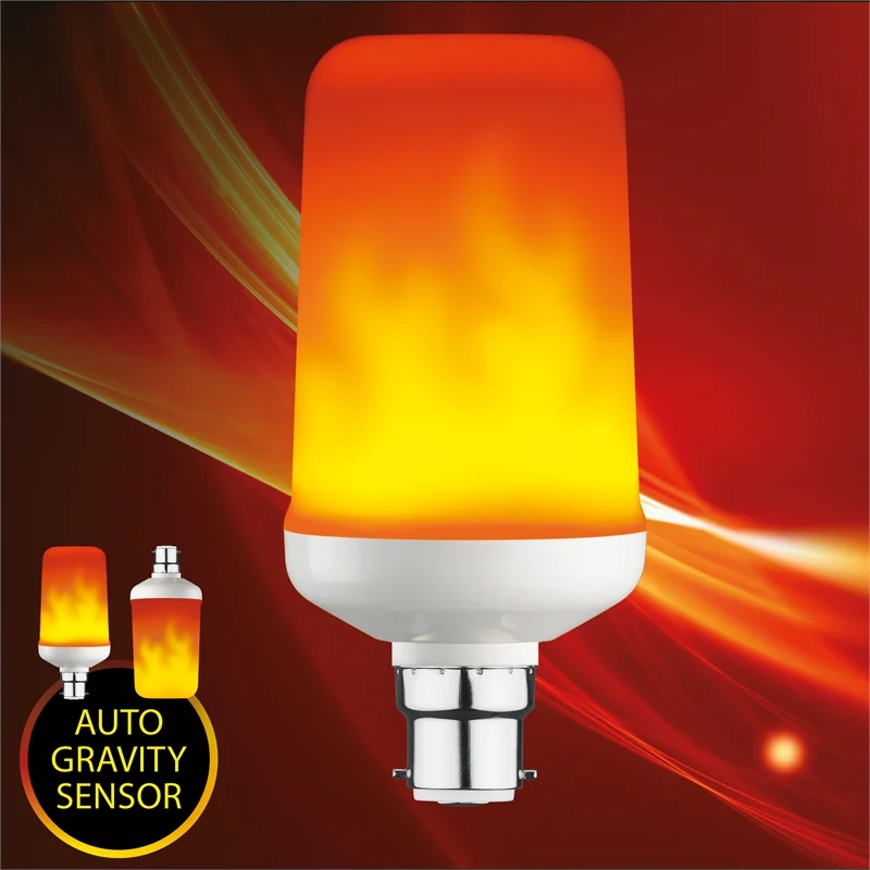 Verve Design 4W Flame Effect LED BC Globe With Gravity Sensor