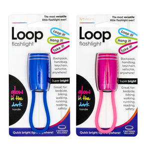 Lytworx Aluminium Loop Flashlight - 2 Pack/ Assorted* Colours/Batteries Included