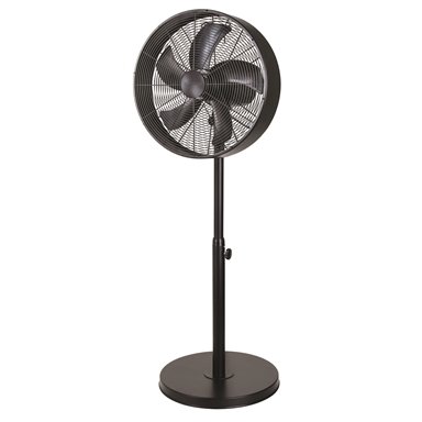 Euromatic 40cm Matte Black Drum Pedestal Fan - PF5BM - TheITmart