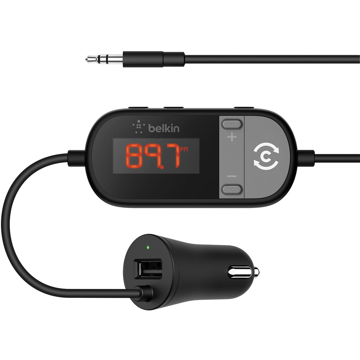 Belkin TuneCast In-Car 3.5mm to FM Transmitter - TheITmart