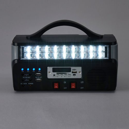 Anko Rechargeable Power Station with Light and Radio