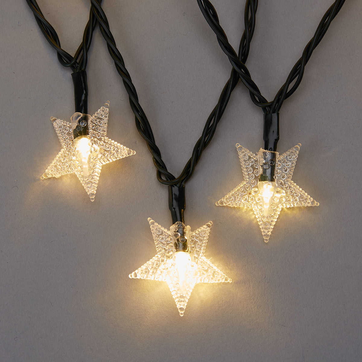 Anko 13.4 meter Low Voltage 150 LED Warm White Star String Lights - TheITmart