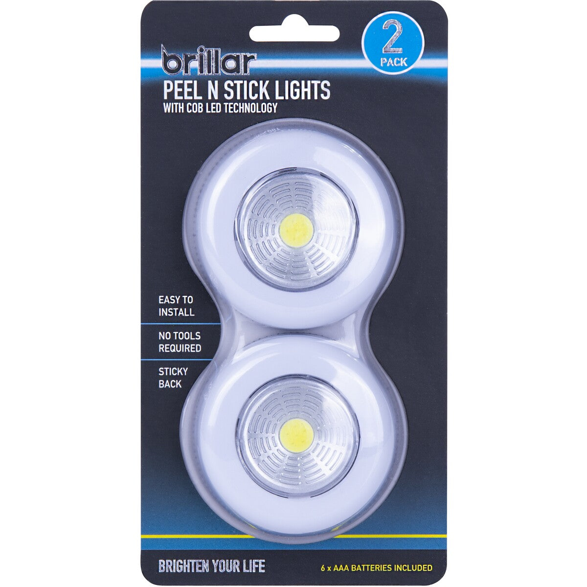 Brillar Wireless Puck Lights 2 Pack - TheITmart