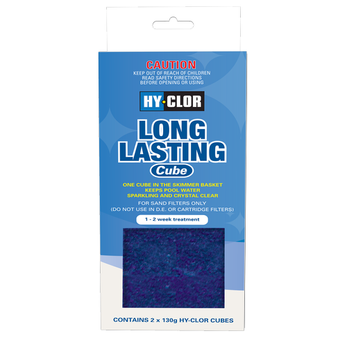 Hy-Clor Longer Lasting Pool Cubes - 2 Pack / Ideal for Both Chlorine & Salt Water Pools