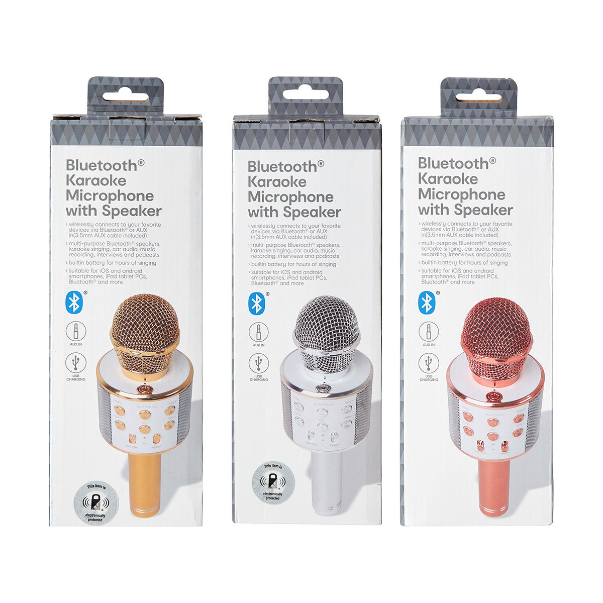 Bluetooth Karaoke Microphone with Speaker - Assorted