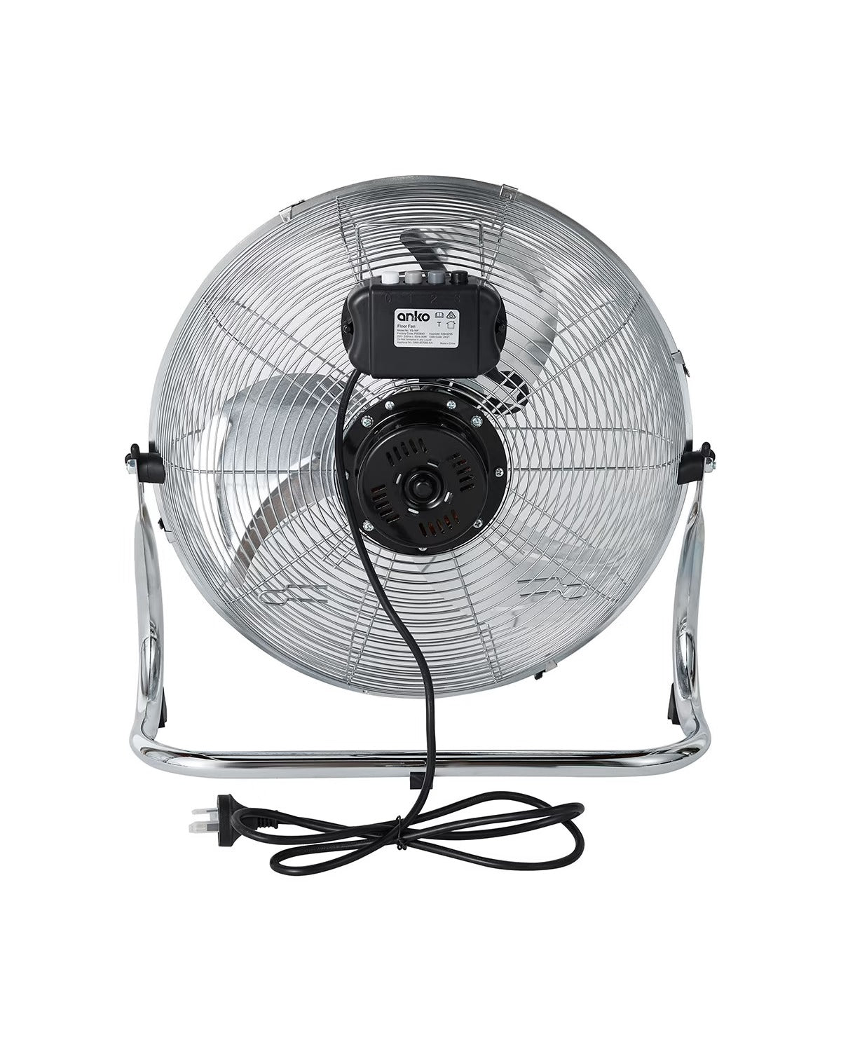 40cm High Velocity Chrome Metal Fan /3 Speed Settings /Tilt adjustable