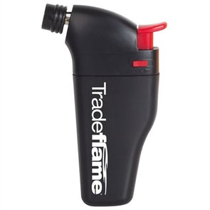 Tradeflame Pocket Blow Torch With Refillable Fuel Cartridge / Black & Red