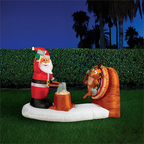 Lytworx 1.8m Inflatable Axe Throwing Santa
