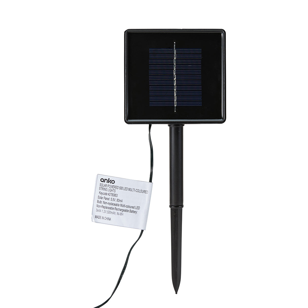 Anko Solar Powered 500 LED Multi-Coloured Outdoor String Lights - TheITmart