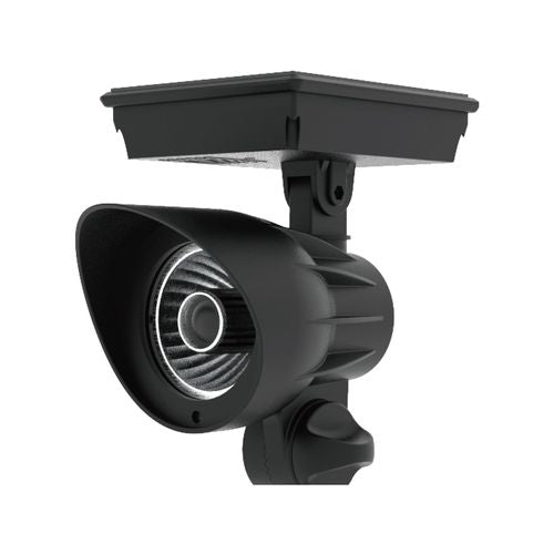 Luxzone 21cm 100lm LED Solar Spotlight With Telescopic Zoomable Light Focus - 2 Pack