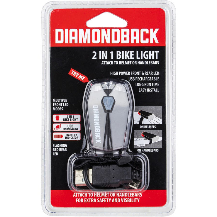 Diamondback 2 in 1 Helmet Safety Light