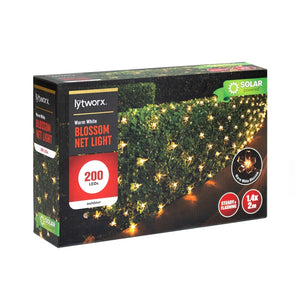 Lytworx 200 LED Solar Warm White Blossom Net Lights