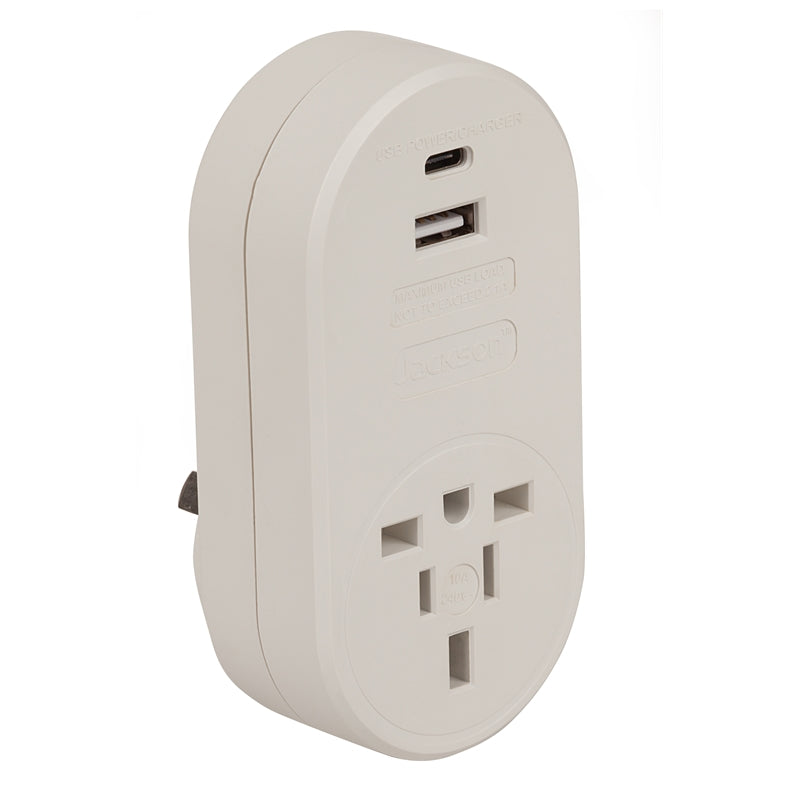 Jackson Inbound USB A & C Travel Adaptor For Australia and NZ