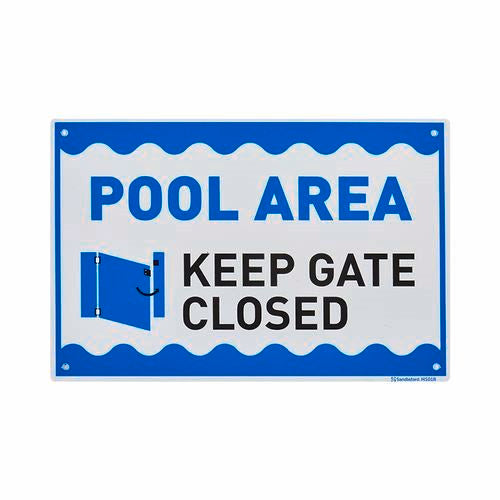 Sandleford 300 x 200mm Pool Area Plastic Sign – TheITmart