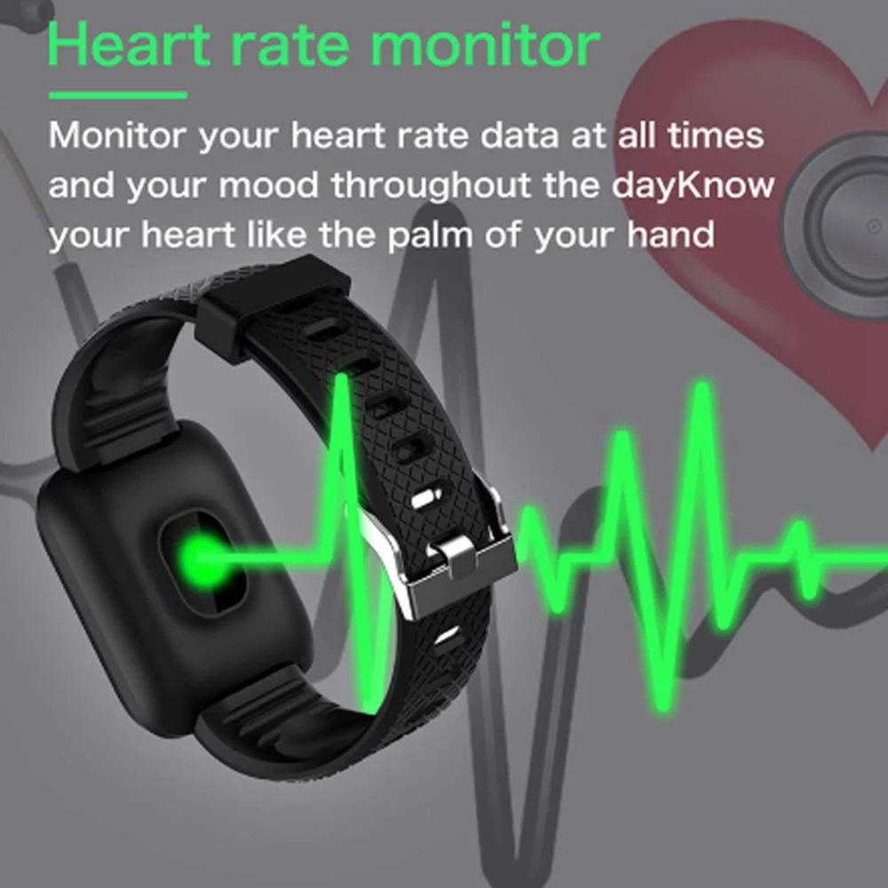 D13 Smart Watches Heart Rate 116 Plus Smart Touch Watch Wristband Sports Watches Smart Band Men Women Smartwatch For Android - TheITmart