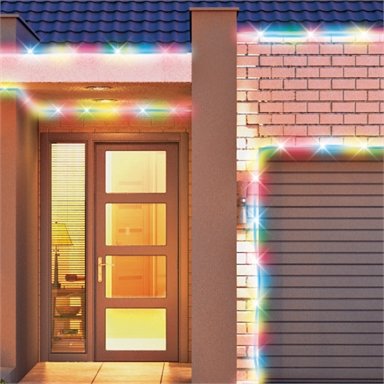Arlec 10m Multi-Coloured LED Festive Solar Rope Light - TheITmart