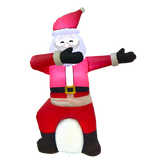 Click Animated Dancing Santa Festive Light Up Inflatable - TheITmart