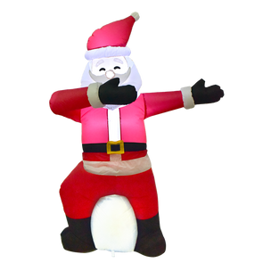Click Animated Dancing Santa Festive Light Up Inflatable