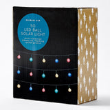 Christmas Festive Outdoor Rechargeable Solar 50 LED Multi-coloured Ball Lights - TheITmart
