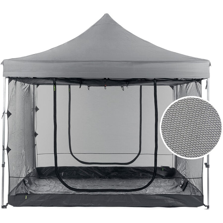 SlumberTrek 3m Gazebo Screen Walls 2 Doors Mesh walls & Roof