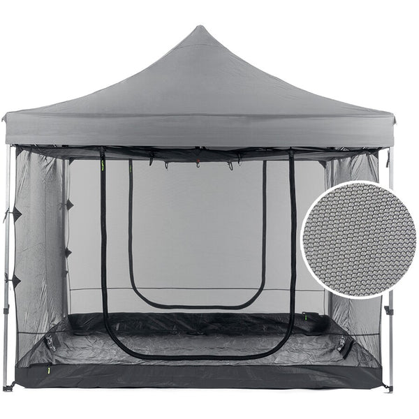 SlumberTrek 3m Gazebo Screen Walls 2 Doors Mesh walls & Roof