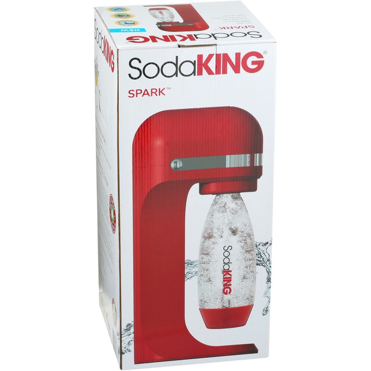 SodaKING Spark Sparkling Water Machine - Red /Environmentally friendly