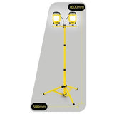 Arlec 2 x 20W 2800lm LED Work Light With Tripod - Yellow