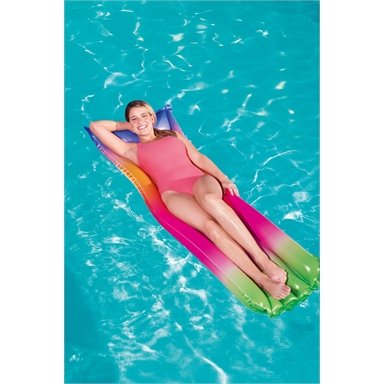 Bestway 183cm Rainbow Inflatable Pool Lounge / Safety valve
