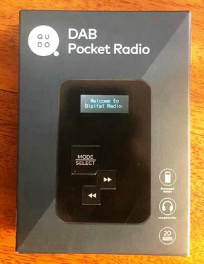 QUDO DAB Pocket Digital Audio Radio / OLED Display/ 20 Pre-Set Channels