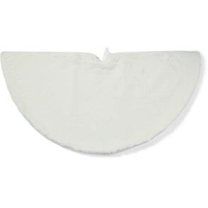 Christmas Faux Fur Tree Skirt - White