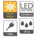 Arlec 2 x 20W 2800lm Warm White LED Work Light With Tripod
