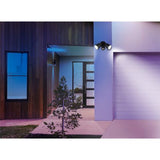 Brilliant 2x11W LED Black Raptor II Twin Security Flood Light With Sensor