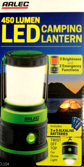 Arlec 450 Lumen LED Camping Lantern