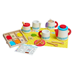 Melissa & Doug: Wooden Steep & Serve Tea Set Suitable Ages 3+ years