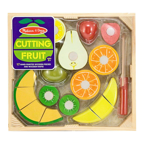 Melissa & Doug: Cutting Fruit Set - Wooden Play Food Suitable Ages 3+ years