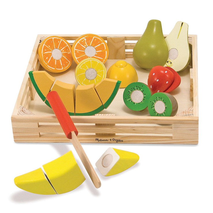 Melissa & Doug: Cutting Fruit Set - Wooden Play Food Suitable Ages 3+ years