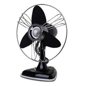 Goldair 30cm Black Retro Metal Desk Fan Oscillation/3 Speed Settings