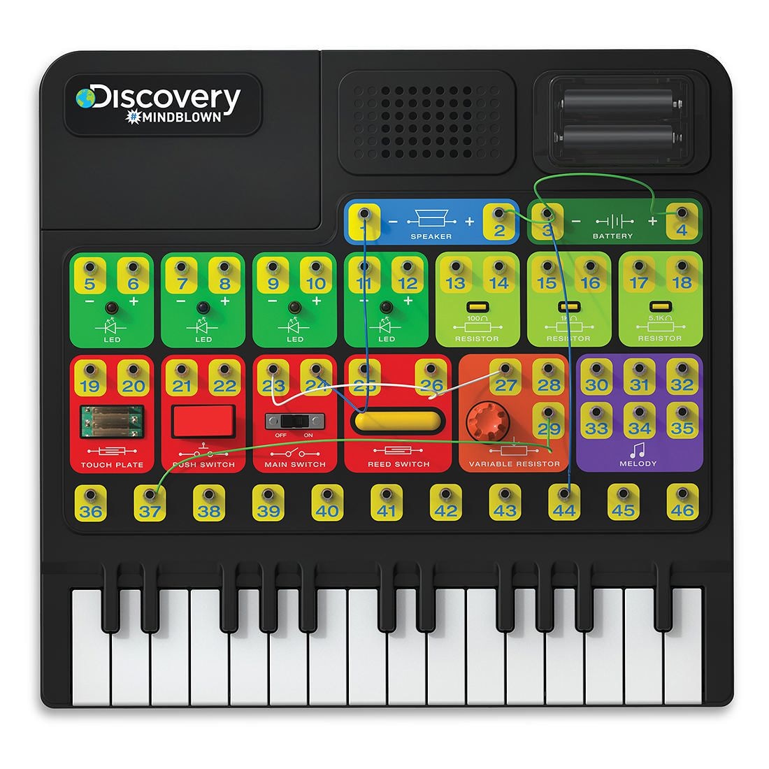 STEM Discovery #MINDBLOWN Circuitry Keyboard DIY Electronics & Music Lab - TheITmart