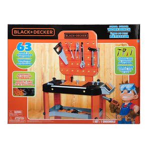 BLACK + DECKER Junior Builder Toy Tool Workbench Suitable Ages 3+ years.