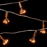 Christmas 10 Copper Finish /  Multi- Coloured Spark Lights