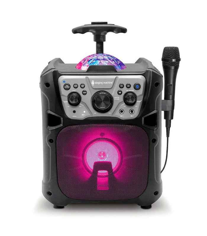 Singing Machine Fiesta Go Karaoke with Disco Ball and Speaker Bluetoot ...