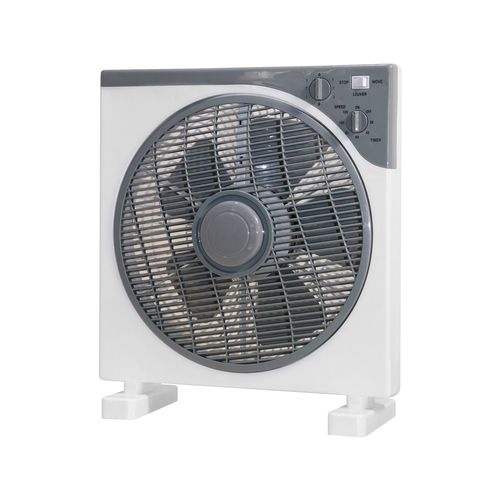 Click 30cm White Box Fan-CBF30Z / Grill Roatation/ 3 Speed Settings with Timer