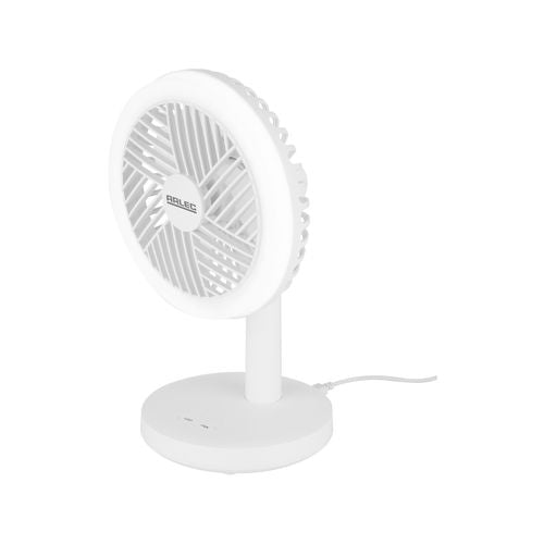 Arlec 13cm LED Light USB Desk Fan ADF2875WH - White