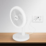 Arlec 13cm LED Light USB Desk Fan ADF2875WH - White