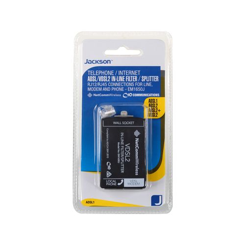 Jackson RJ12-RJ45 ADSL Filter - ADSL1 - TheITmart
