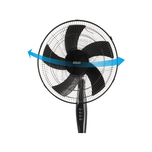 Arlec 40cm Black 5 Blade Pedestal Fan / APF4057B - TheITmart