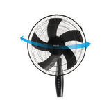 Arlec 40cm Black 5 Blade Pedestal Fan / APF4057B - TheITmart
