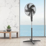 Arlec 40cm Black 5 Blade Pedestal Fan / APF4057B - TheITmart